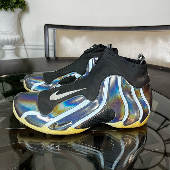 Nike Air Flightposite Topaz Mist Hologram Flightposite Sz 10.5 - Picture 6 of 9